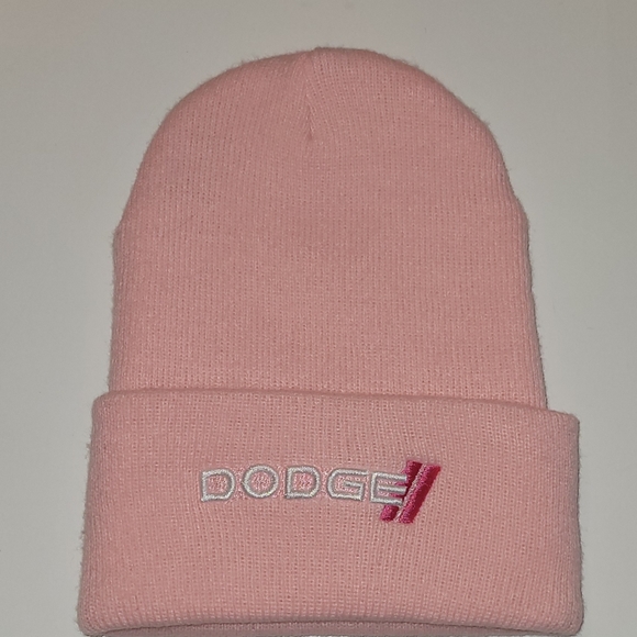 Dodge Car Logo Pink Acrylic Beanie New With Tag - Picture 4 of 9